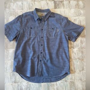 Men's XL Woolrichg  Casual Button down blue shirt